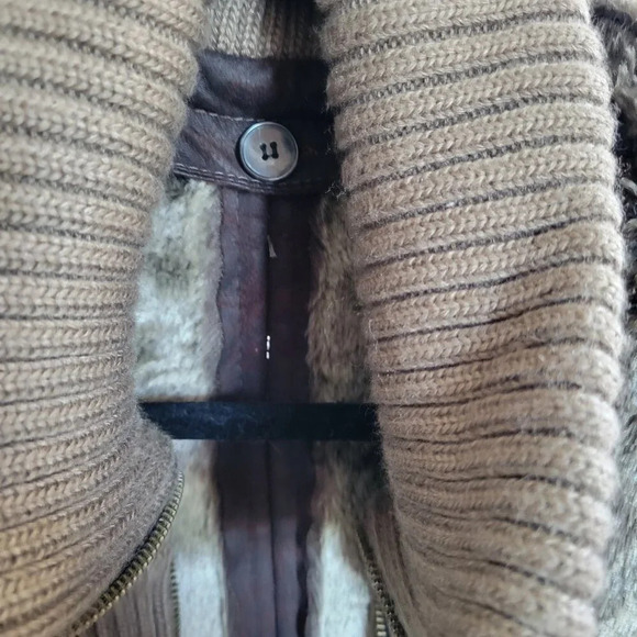 CLEARANCE - Women's Montana Co Faux Suede/Leather Fur Jacket (Size: M) - Picture 7 of 16